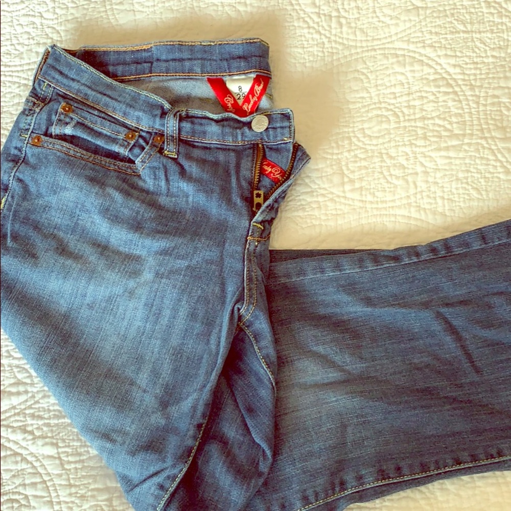 Luck brand boyfriend cropped jeans.Smoke free home